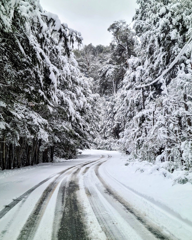 nevadas - caminos complicados por la nieve